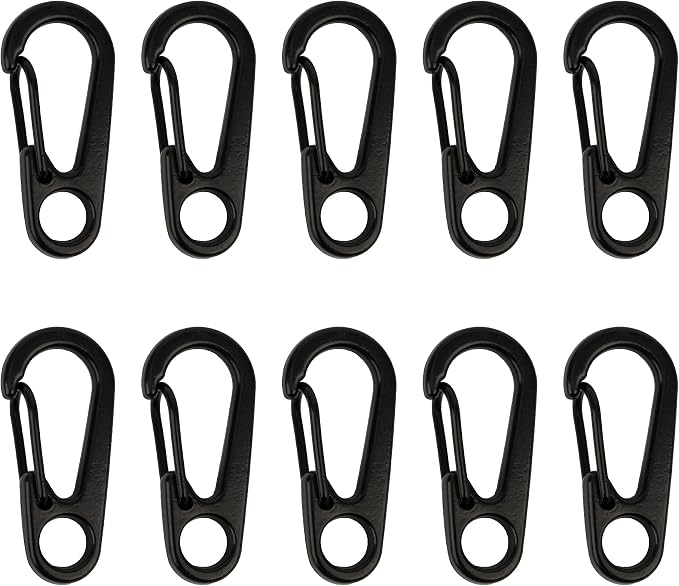 SWATOM Small Mini Carabiner Clip Tiny Spring Snap Hook Keychains Micro by SWATOM