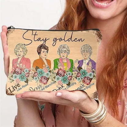 Stay Golden Women's Cosmetic Bag - Image 3
