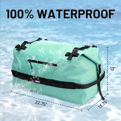 MIER Waterproof Duffel Bag Motorcycle Dry Bag Backpack Large Roll-Top Heavy - Image 2