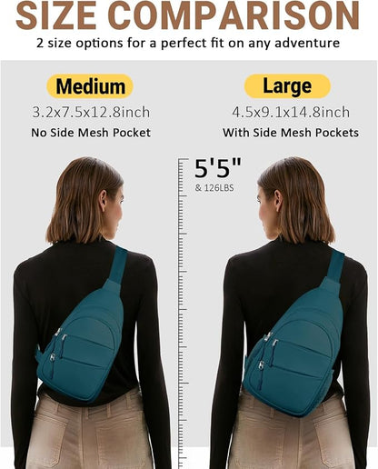 Tuwubi Crossbody Bags for Women, Sling Bag for Men, Small Hiking Backpack Anti - Image 6