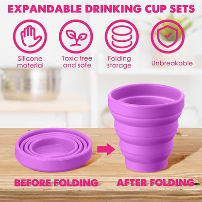 Umigy Silicone Collapsible Cup Without Lids Travel Portable Foldable Cup - Image 3