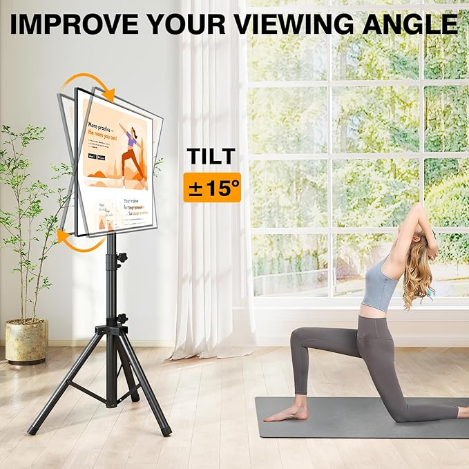 Tripod TV Stand for 23-75 inch Flat Screen/Curved TVs up to 100 lbs, Outdoor TV - Image 2