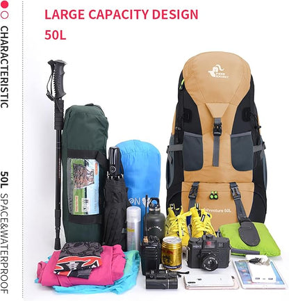 Bseash 50L Hiking Backpack, Water Resistant Lightweight Outdoor Sport Daypack - Image 9