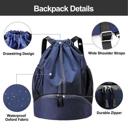 Hoedia Sports Drawstring Backpack - Image 5