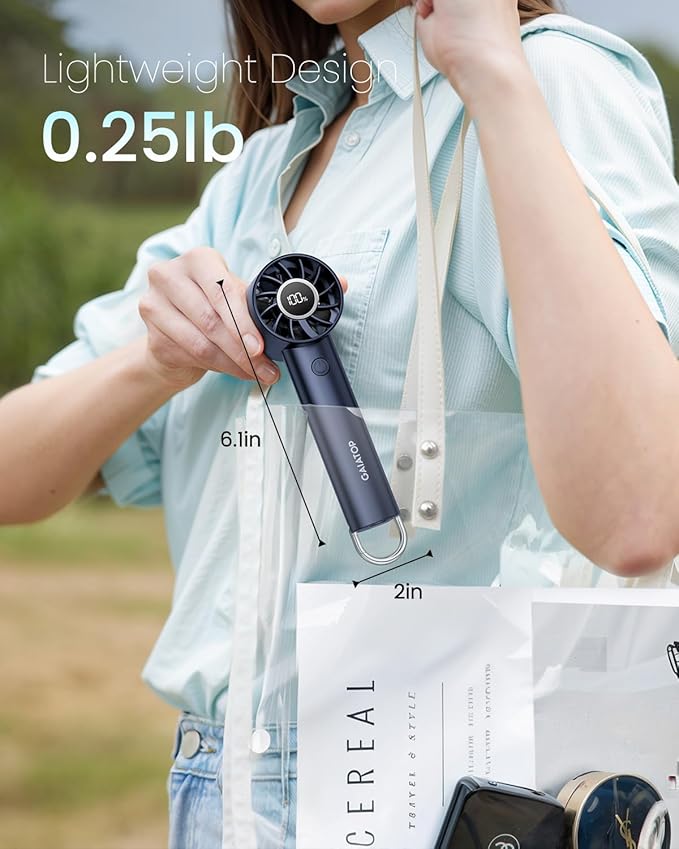 Gaiatop Portable Mini Fan, 3 Speed Handheld Fans - Image 3