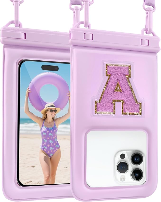 Waterproof Phone Pouch Floating, Fashion Letters Cell Phone Dry Bag by PEDVSTY