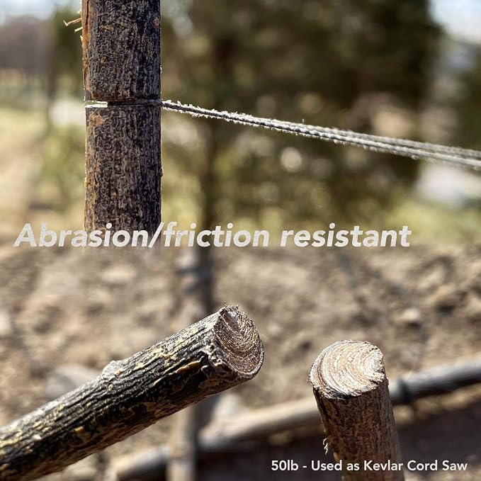 emma kites 100% Black Kevlar Braided Cord High Strength, Abrasion Flame - Image 5