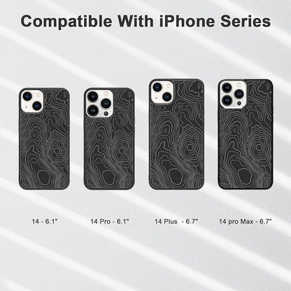 Aesthetic Topographic Map Phone Case Compatible - Image 2
