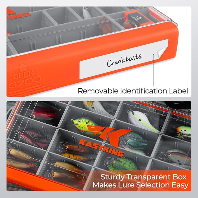 KastKing HyperSeal Waterproof Tackle Box, Waterproof 3600 and 3700 Tackle Trays - Image 5