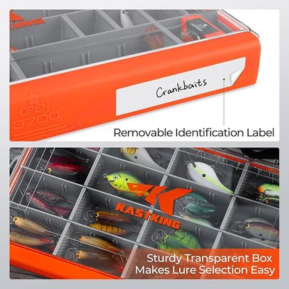 KastKing HyperSeal Waterproof Tackle Box, Waterproof 3600 and 3700 Tackle Trays - Image 5