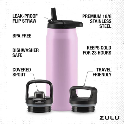 ZULU Base 32oz Stainless Steel Water Bottle - Image 4