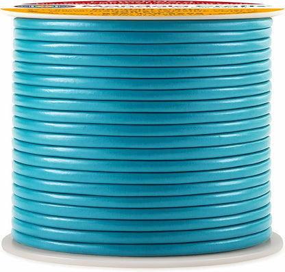 Mandala Crafts Round Genuine Teal Leather Cord - Image 2