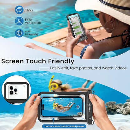 Niveaya [Floatable Floating Waterproof Phone Pouch 2 Pack-Up to 8.5", Large - Image 5