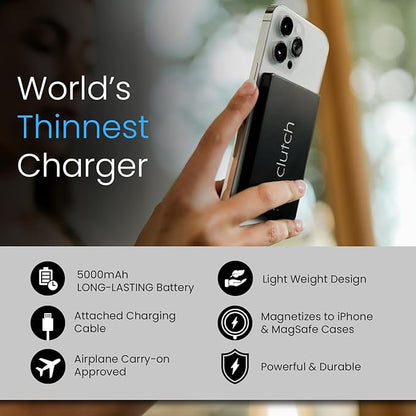 Clutch Pro – World's Thinnest iPhone Charger – Portable Power Bank 5000mAh – - Image 6