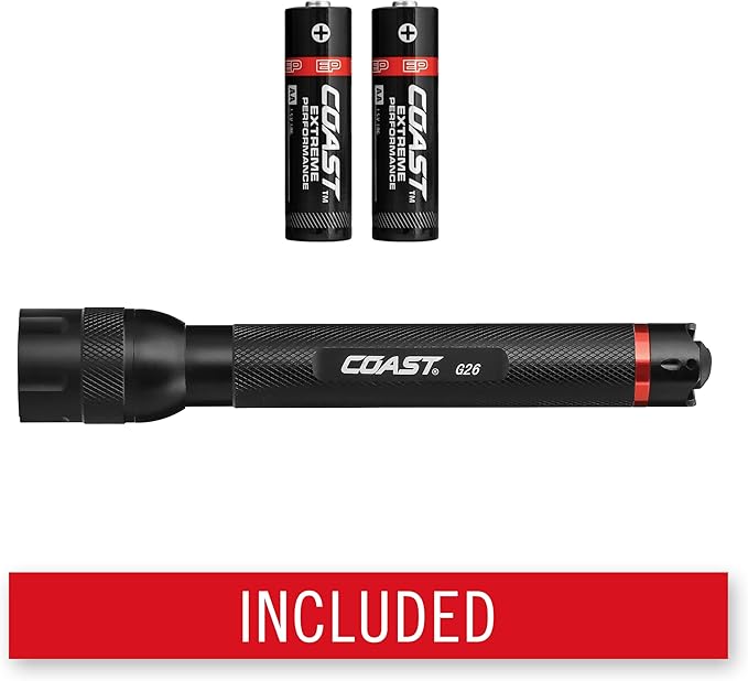 Coast® G26 415 Lumen Bulls-Eye™ Spot Beam LED Flashlight, Batteries Included - Image 6