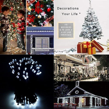 HOME LIGHTING 66ft Christmas Decorative Mini Lights, 200 LED Green Wire Fairy - Image 2