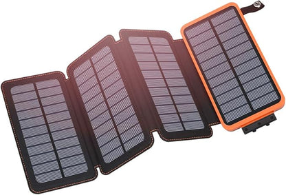 Hiluckey Solar Charger 25000mAh, Outdoor USB C Portable Power Bank by Hiluckey