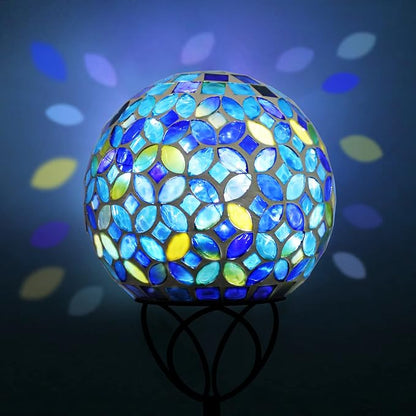 VCUTEKA Solar Outdoor Lights Garden Decor Mosaic Solar Garden Lights Waterproof - Image 5