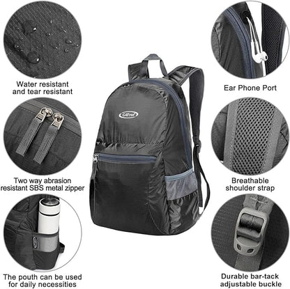 G4Free 20L Lightweight Packable Backpack Travel Hiking Daypack Foldable Backpack - Image 5