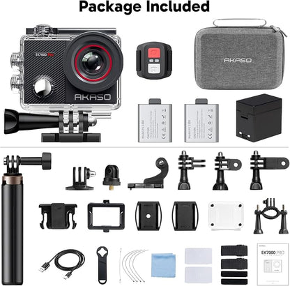 AKASO EK7000 Pro 4K30fps 20MP Action Camera EIS Ultra HD 131FT Waterproof - Image 9