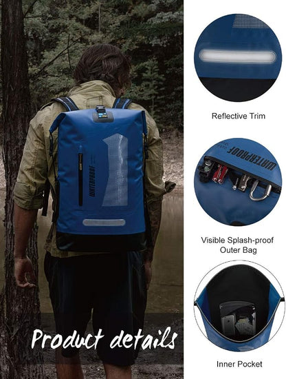 IDRYBAG Waterproof Backpack for Men 20L/30L/40L, Floating Dry Bag Kayak - Image 3