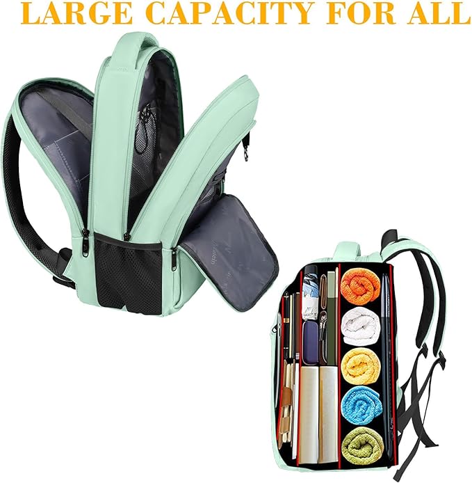MATEIN Travel Laptop Backpack, 15.6 Inch Computer Backpack, Slim Lightweight - Image 4