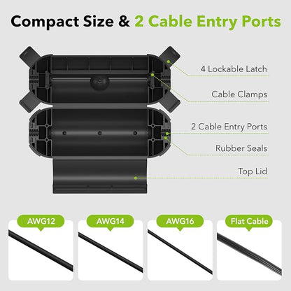 BN-LINK Outdoor Extension Cord Safety Cover, Weather Resistant Seal Housing - Image 3