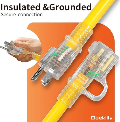 12AWG 75 FT Heavy Duty Outdoor Extension Cord Waterproof - Image 5
