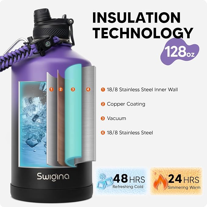Swigina Gallon Insulated Water Bottle - Image 3