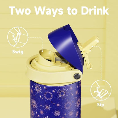 24 oz Insulated Water Bottle for Men: Meoky Stainless Steel Water Bottle - Image 2