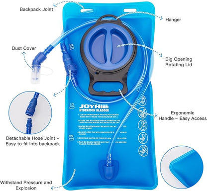 JOYHILL TPU Hydration Bladder, 1.5L 2L 3L Water Bladder - Image 2