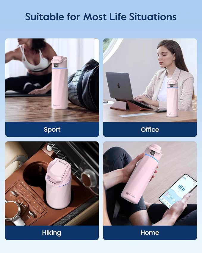 BOOST Smart Water Bottle that Reminds You to Drink, 24oz BPA-Free Stainless - Image 7