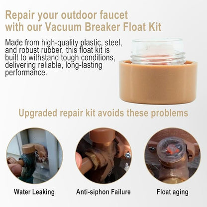 RK-17VB Vacuum Breaker Float Kit, Anti-Siphon Wall Faucet Repair Kit, Anti - Image 4