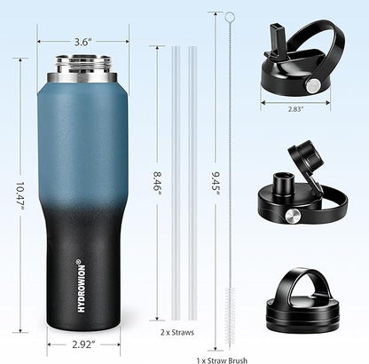 HYDROWION 32oz Water Bottle, Double Wall Vacuum Stainless Steel Insulated Water - Image 5
