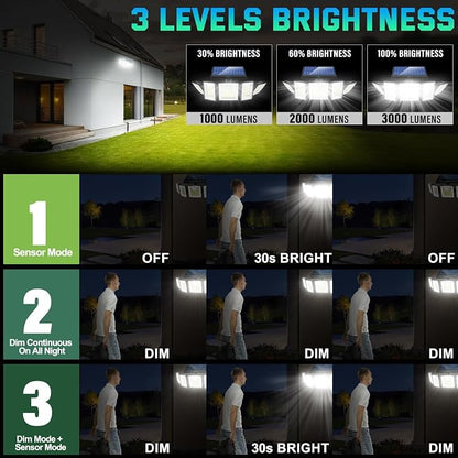 MDCMDCM Solar Lights Outdoor Waterproof Motion Sensor - Image 2