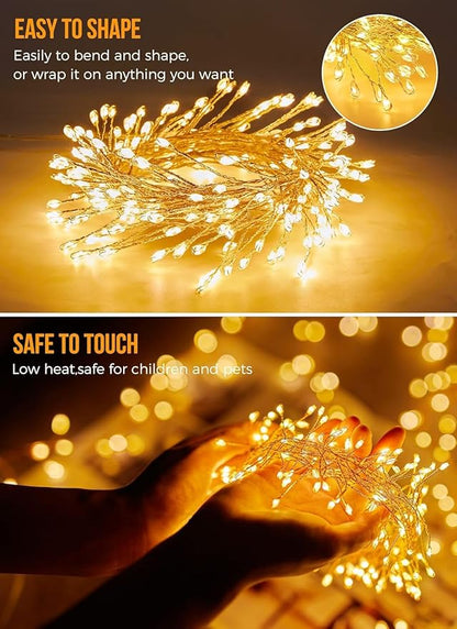 120LED 10FT Solar Fairy Lights Outside Waterproof, 8 Lighting Modes IP65 - Image 2