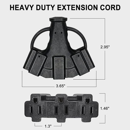 2FT 12/3 Outdoor Extension Cord - Image 2