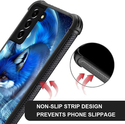 for Samsung Galaxy S22 Case, Snowy Mountain Fox Lake Pattern Graphic Design - Image 6