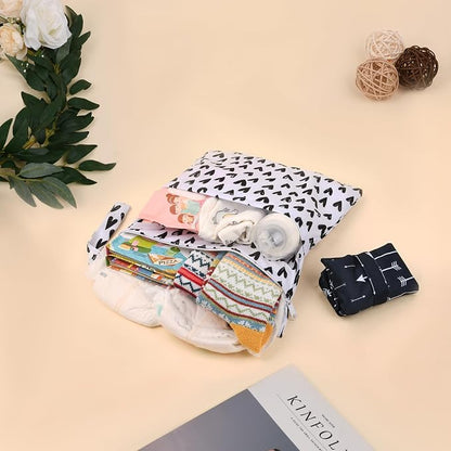 2pcs Cloth Diaper Wet Dry Bags Waterproof Reusable - Image 5