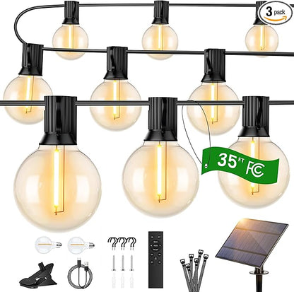 OHLUX 30FT Solar String Lights Outdoor, Waterproof Solar Patio Lights by OHLUX-YourIndoorOutdoorSpaceLightingPartner