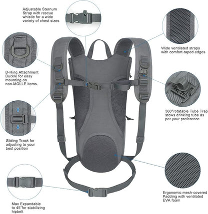 Unigear Tactical Hydration Packs Backpack 1050D - Image 3