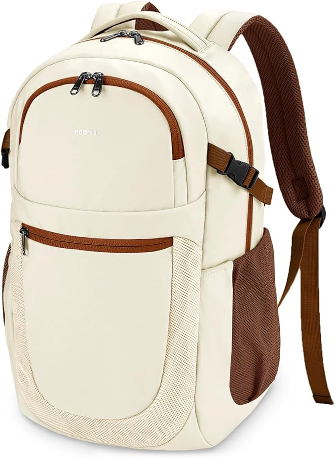 ECOHUB Travel Backpack for Women, 17.3 inch Suspended Laptop Backpack, Fashion by ECOHUB