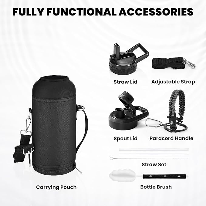 RAYMYLO Insulated Water Bottle 32 oz, Triple Wall Vacuum Stainless Steel - Image 6