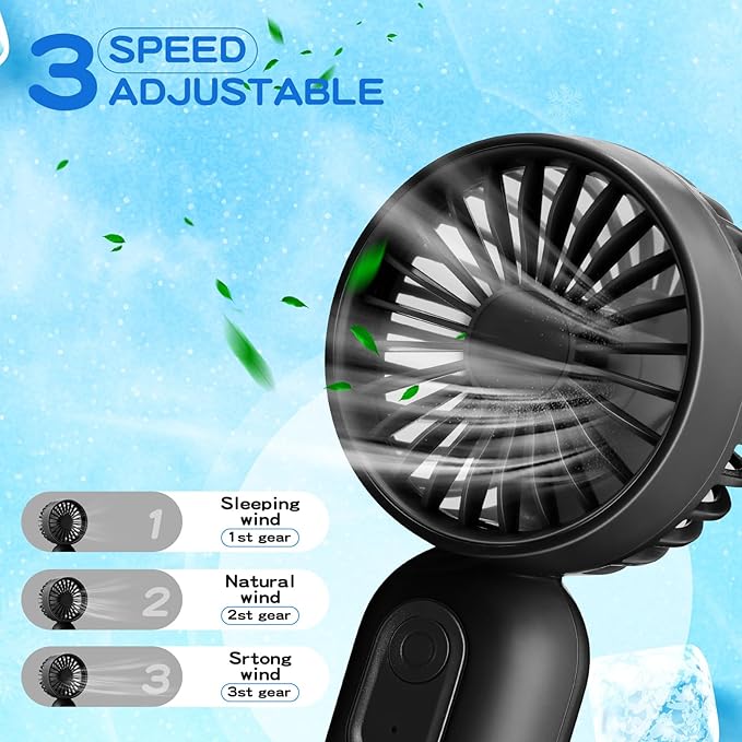 Rossesay 1 Pcs Mini Portable Fan Bulk Cute Handheld Lightweight Small Little - Image 4