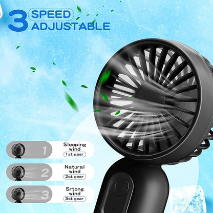 Rossesay 1 Pcs Mini Portable Fan Bulk Cute Handheld Lightweight Small Little - Image 4