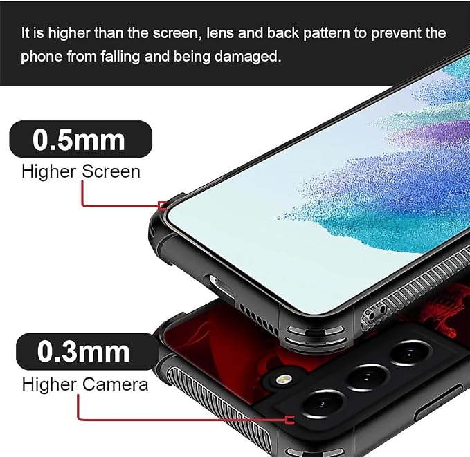 for Samsung Galaxy S22 Case, Gestures Funny Skull Pattern Graphic Design Girl - Image 5