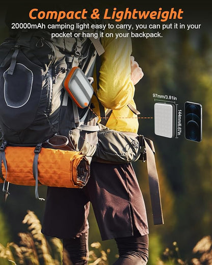 Eventek LED Camping Lantern Rechargeable, 20000mAh Portable Camping Lights up - Image 7