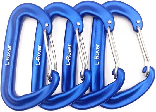 L-Rover Carabiner, 12KN Lightweight Heavy Duty Carabiner Clips, Aluminium by Ultra+Sturdy+Carabiner