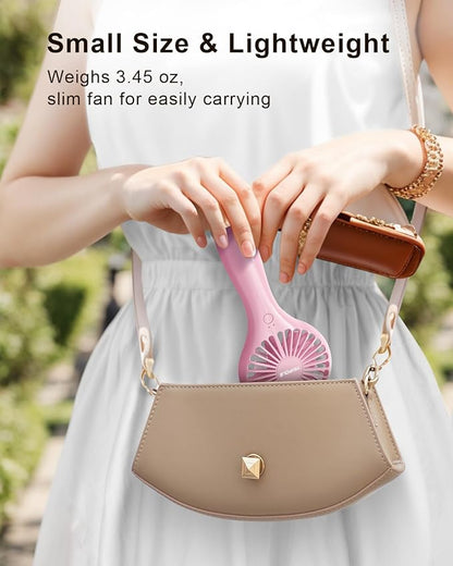 TriPole Handheld Mini Fan Battery Operated Small Personal Portable Fan Speed - Image 3