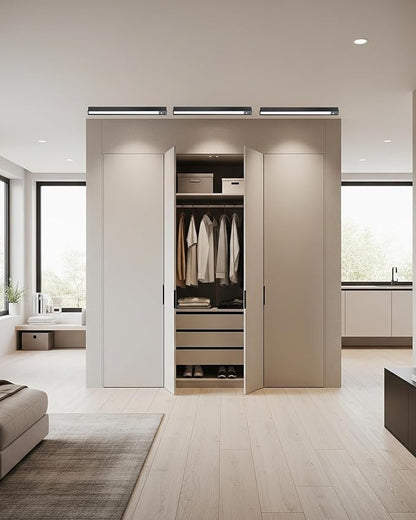 Rechargeable Motion Sensor Ceiling Light, Full Metal Battery Powered LED Closet - Image 8